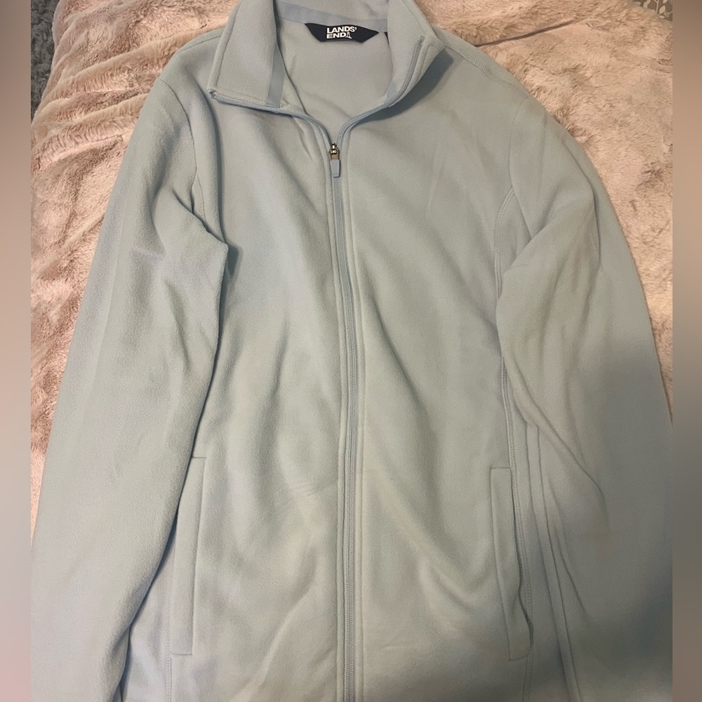 Lands End women’s fleece zip up jacket